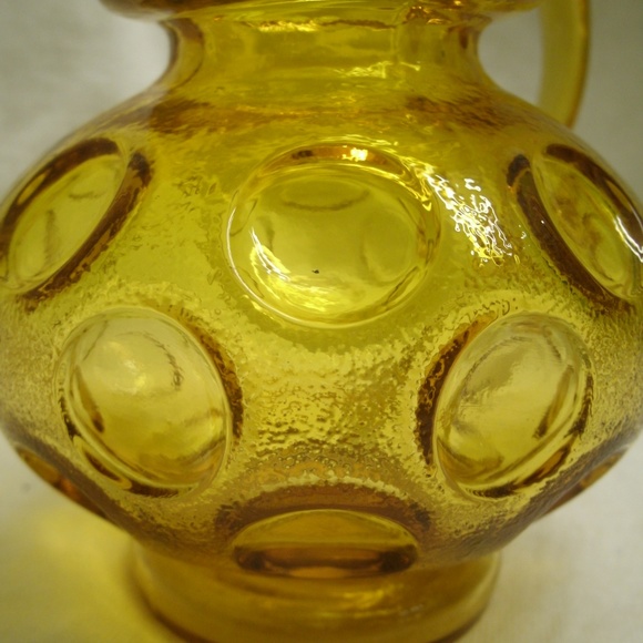 Vintage Kanawha Glass Thumbprint Pitcher Creamer - Picture 8 of 8